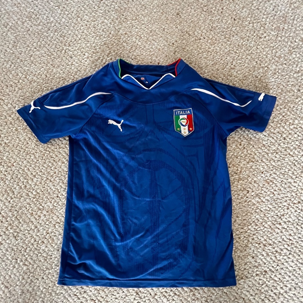 Italy Soccer Jersey Boys Medium